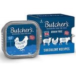 Butcher's Dog Original hovězí kuřecí a jehněčí 4 x 150 g – Sleviste.cz