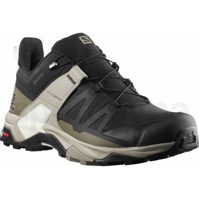 Salomon Pánské turistické boty X Ultra 4 GTX black vintage kaki vanilla ice černé – Hledejceny.cz