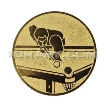 Emblém kulečník zlato 25 mm