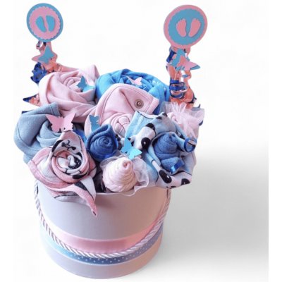 BabyDort textilní kytice k narození miminka - DVOJČATA XL – Zbozi.Blesk.cz