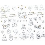 CuteNails Vodolepky Vločky Zlatá 01 – Zboží Mobilmania