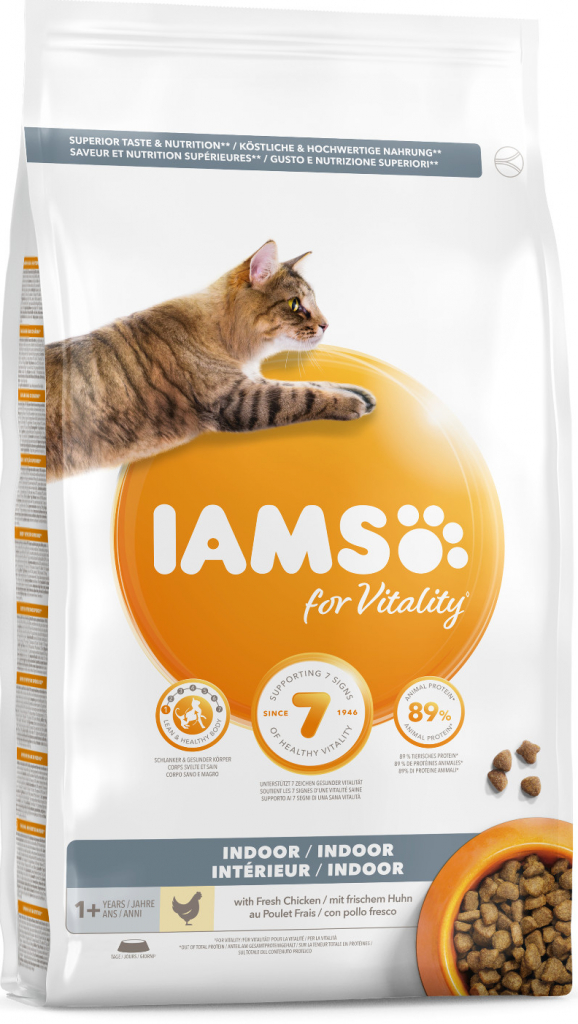 Iams for Vitality Cat Adult Indoor Chicken 2 kg