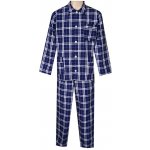 Foltýn pánské pyžamo popelín PI35 modrá kostka košilovina – Hledejceny.cz
