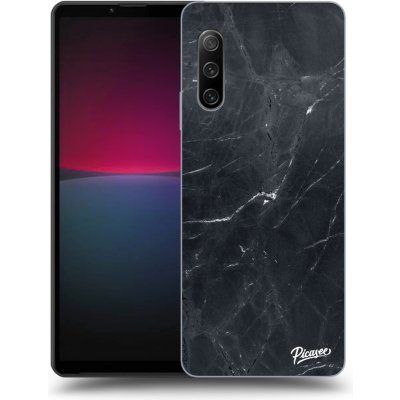 Pouzdro Picasee silikonové Sony Xperia 10 IV 5G - Black marble černé