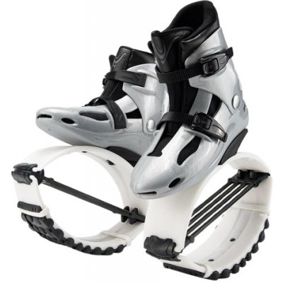 Kangoo Jumping Kangaroo Boots stříbrno-černé 45-75 kg – Zboží Dáma