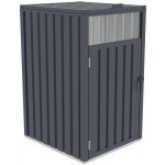 G21 63900854 Přístřešek na popelnice 73 × 121 × 82 cm plechový antracitový – Sleviste.cz