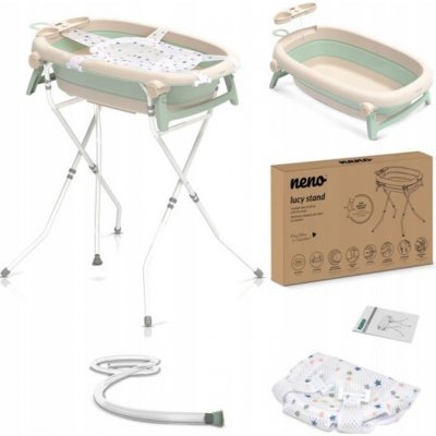 Neno Lucy Stand skládací vanička pro děti s teploměrem a rámem – Hledejceny.cz