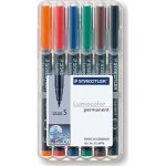 Staedtler Lumocolor 313 6 barev 313 WP6 – Zboží Živě
