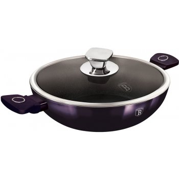 BerlingerHaus WOK pánev s poklicí PURPLE ECLIPSE COLLECTION 30 cm