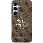 Guess PU 4G Metal Logo Samsung Galaxy S24 hnědé – Sleviste.cz