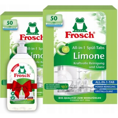 Frosch Limetkové tablety do myčky nádobí All-in-1 100 ks – Zboží Dáma
