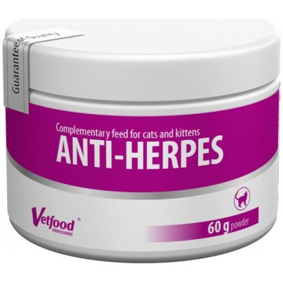 VETFOOD Anti Herpes potravinové doplňky pro kočky 60 g – Hledejceny.cz