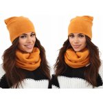 Fashionweek dámská čepice a šála cashmere touch S2468 Hořčičný – Hledejceny.cz