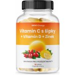 MOVit Vitamin C 1200 mg s šípky + Vitamin D + Zinek PREMIUM 90 tablet – Zboží Mobilmania