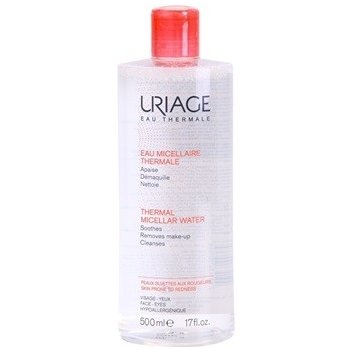 Uriage Eau Micellaire Thermale micelární čistící voda pro citlivou pleť se sklonem ke zčervenání (Soothes, Removes Make-Up, Cleanses) 500 ml