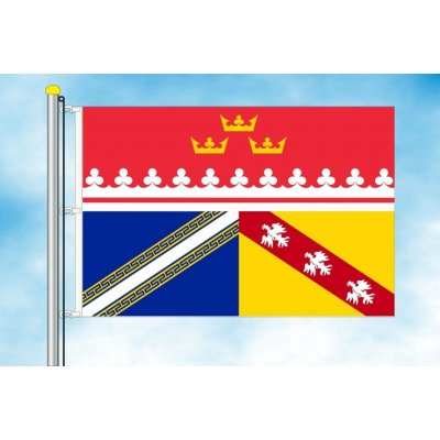 LIBEA, s.r.o. Grand Est vlajka Rozměr: 30×45 cm, Uchycení: Karabiny na stožár – Hledejceny.cz
