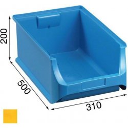 Allit Plastové boxy na drobný materiál 310x500x200 mm žluté