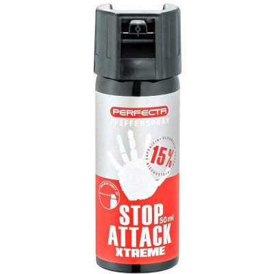 Perfecta Obranný sprej Stop Attack Xtreme 15% OC tekutá střela. 50 ml – Zboží Mobilmania