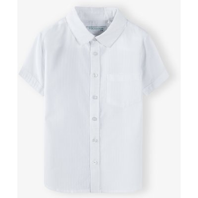 Max & Mia bavlněná společenská košile bílá krátký rukáv bílá