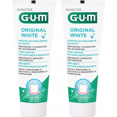 GUM Original White Sada 2 x 75 ml – Hledejceny.cz