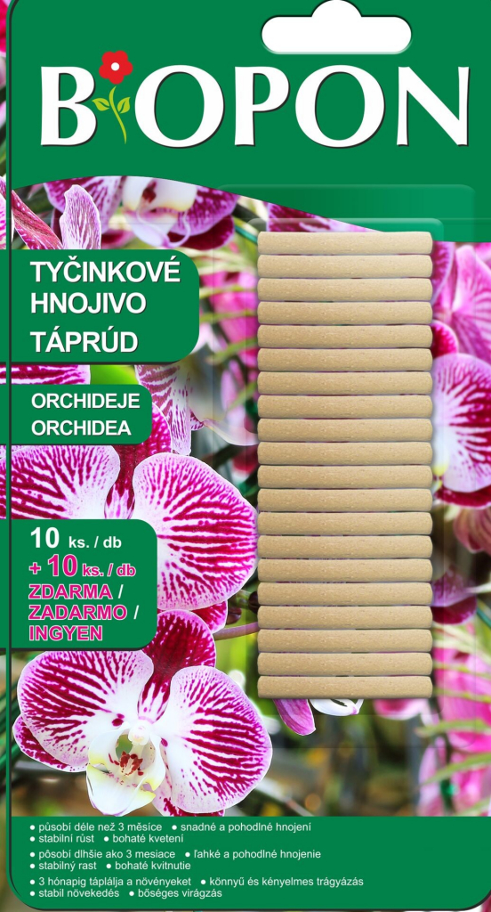Biopon Orchideje hnojivové tyčinky 10 ks