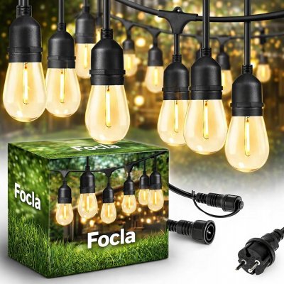 Světelný řetěz Focla 1800 cm, 15 LED, teplá bílá, IP65 – Hledejceny.cz