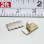 Magsy Neodymový magnet se samolepkou 3M, 10x5x1 mm, tloušťka samolepky 0,06 mm, SET N/S, obsahuje dva magnety, které se přitahují – Sleviste.cz