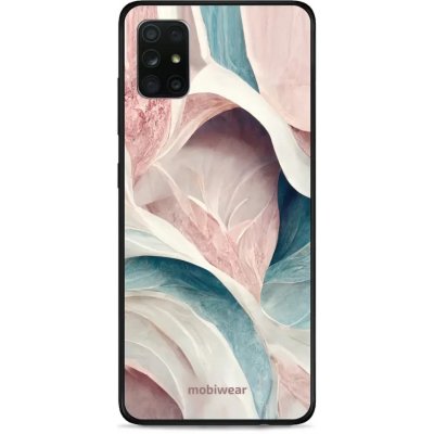 Pouzdro Mobiwear Glossy Samsung Galaxy A71 - G026G - Růžový a zelenkavý mramor – Zboží Mobilmania