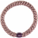 KKNEKKI Gumička do vlasů Kknekki Plum Glitter, fialová barva, textil – Zboží Dáma