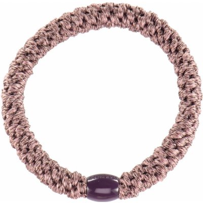 KKNEKKI Gumička do vlasů Kknekki Plum Glitter, fialová barva, textil – Zboží Dáma