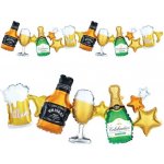 Balónková girlanda fóliová Drinks 206 x 34 cm – Zboží Dáma