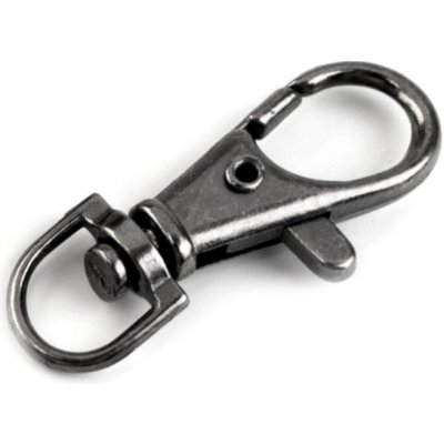 Kovová karabina průvlek 10mm - 1ks Barva: antracitová – Zbozi.Blesk.cz