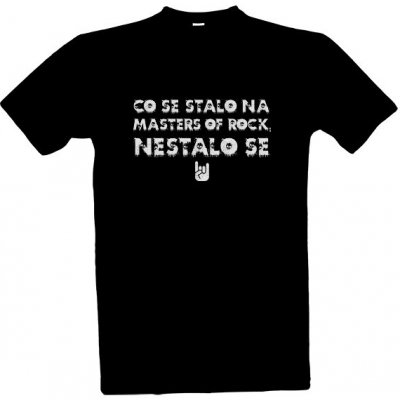 Tričko s potiskem MASTERS OF ROCK pánské Černá – Zboží Mobilmania