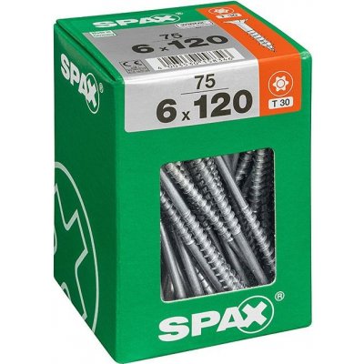 Spax Wirox Univerzální vrut T-Star plus, ø 6 × 120 mm, TX30, zápustná hlava, 75 ks 4191010601206 – Hledejceny.cz