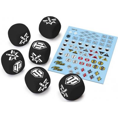 Gale Force Nine World of Tanks Miniatures Game Tank Ace Dice and Decals – Zboží Mobilmania