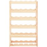 Greatstore Stojan na víno na 30 lahví borové dřevo – Sleviste.cz