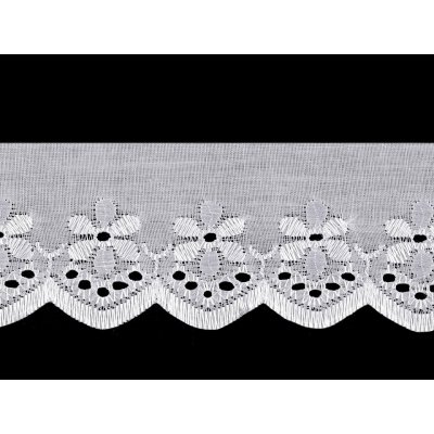 Madeira - štykování šíře 50 mm Varianta: bílá studená, Balení: 13.5 m – Zboží Dáma