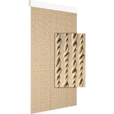 Závěs do dveří EMBER 90x210 cm hnědý/béžový – Hledejceny.cz