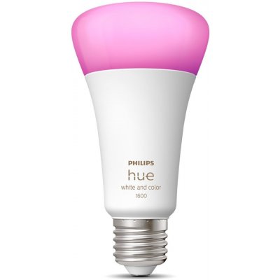 Philips HUE LED žárovka, 13,5 W, 1600 lm, teplá–studená bílá, RGB, E27 PHLEDH8719514288157