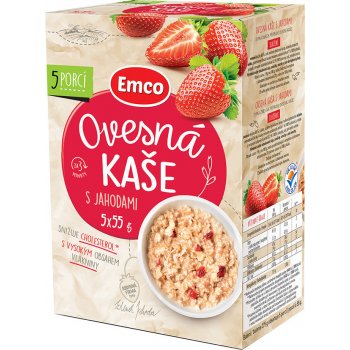 Emco Ovesná kaše s jahodami 5 x 55 g