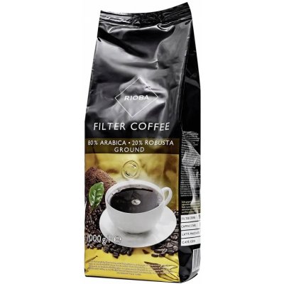 Rioba Gold 80% Arabica mletá káva 1 kg – Hledejceny.cz