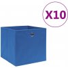 Úložný box ZBXL úložné boxy 10 ks netkaná textilie 28 x 28 x 28 cm modrá