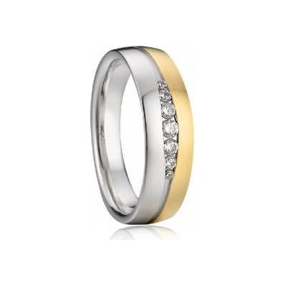 7AE AN1042 Dámský snubní ocelový prsten – Zboží Mobilmania