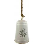 Guangxi Huidi Crafts Co., Ltd. Zvonek závěs kov pr.14,5cm bílá – Hledejceny.cz