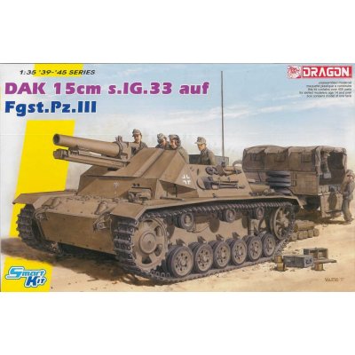 Dragon Model Kit tank 6904 DAK 15cm s.IG.33 auf Fgst.Pz.III Smart Kit 1:35