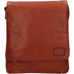 Lagen pánská kožená crossbody taška 290603 COGNAC