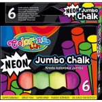 Colorino Křídy chodníkové Jumbo NEON 6 ks – Zboží Dáma