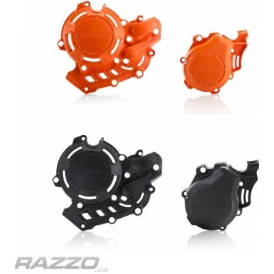 Kryty na víka motoru Acerbis X-Power Protection KTM SXF450 16-22 EXC450 17-23 Husqvarna Černá | Zboží Auto