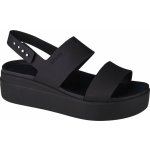 Crocs Sandály Brooklyn Low Wedge W 206453 Černá – Zboží Dáma