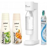 PUSHAIR Dafi bílý + kartuše CO2 + láhev 0,7 – Zbozi.Blesk.cz